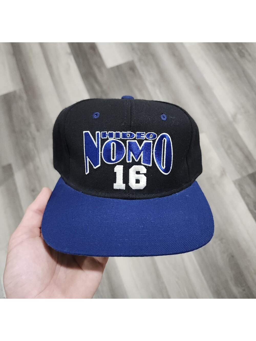 Vintage Nutmeg American Needle Hideo Nomo Los Angeles Dodgers Snapback Hat Wool